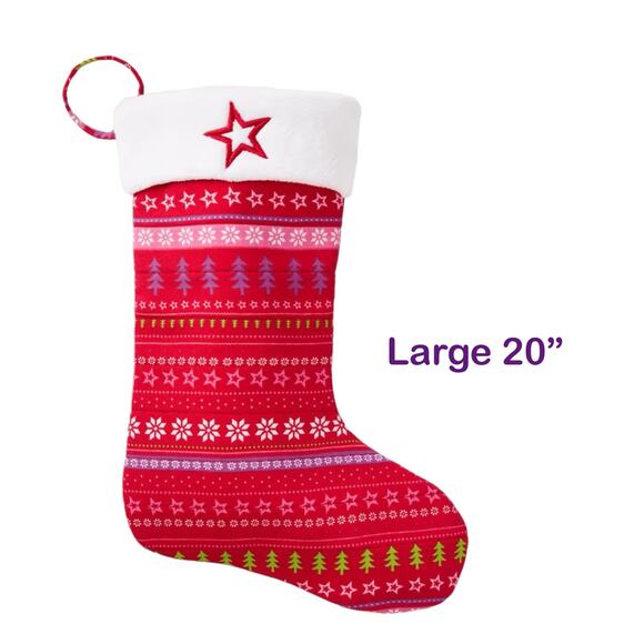 NEW American Girl 20" HOLIDAY CHRISTMAS STOCKING Fair Isle Quilt Holds 18" Doll - Picture 6 of 6